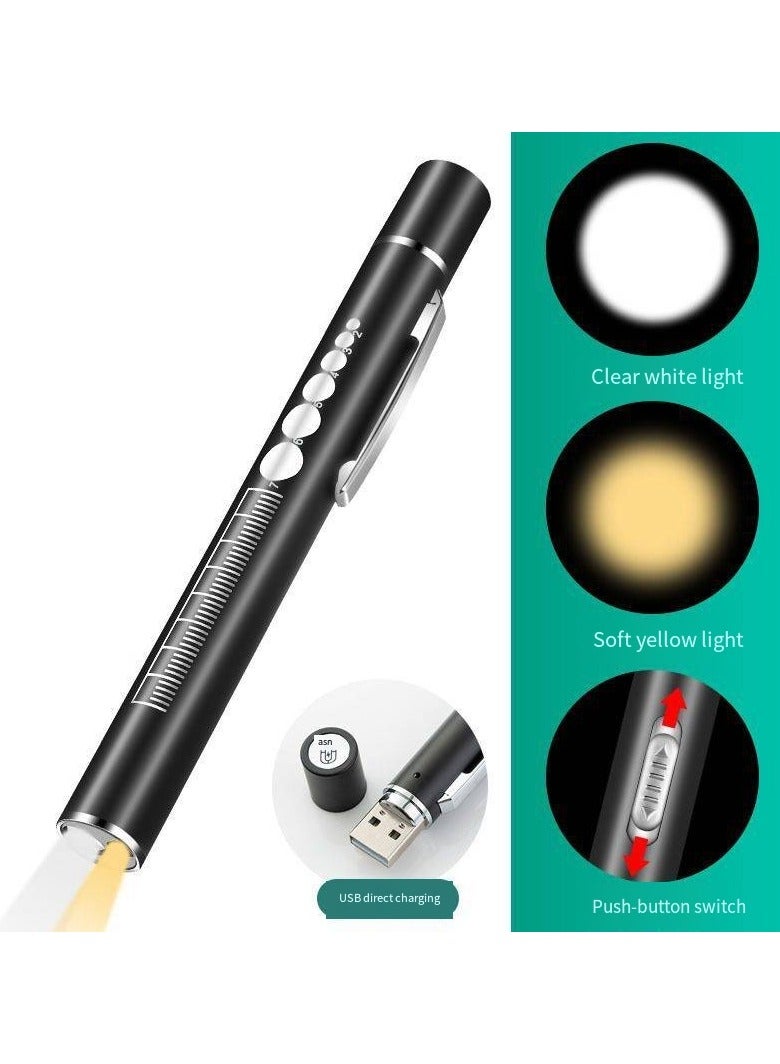 general Pen Medical Light Pen Light USB Rechargeable LED Flashlight Stainless Steel Flashlight for Doctors Students Doctors Doctors - Image 1