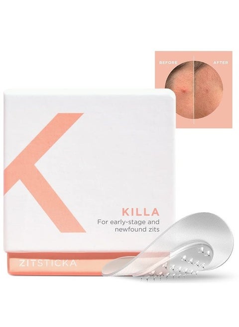Killa Kit | Self-Dissolving Microdart Acne Pimple Patch for Zits and Blemishes | Spot Targeting for blind, early-stage, hard-to-reach zits for Face and Skin (8 Pack)