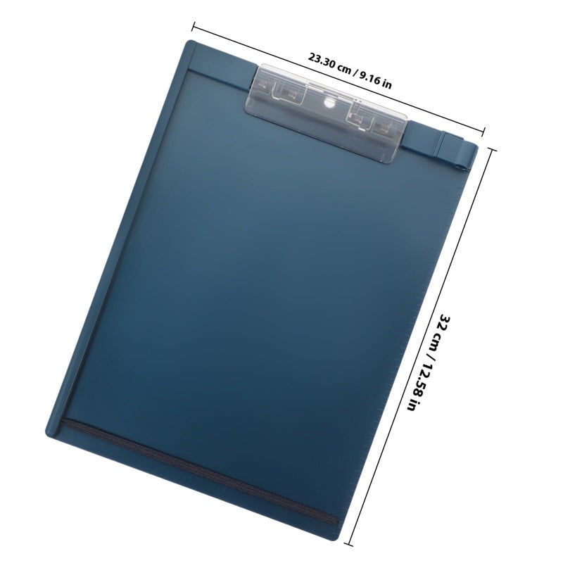 Flexible PP Clipboard with File Organizer Writing Board for Students Office School Paper Storage - Image 3