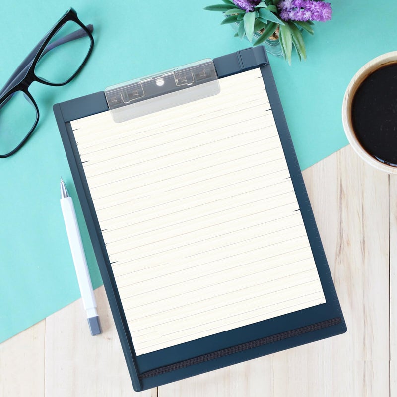 Flexible PP Clipboard with File Organizer Writing Board for Students Office School Paper Storage - Image 4