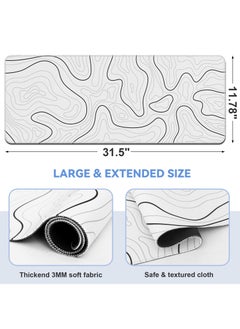 Gaming Mouse Pad Topographic Gaming Mouse Pad Big Desk Pads PC Keyboard Non-Slip 800 * 300 * 3mm Thick Rubber Table Mat Mouse Pads - pzsku/Z8D936990D908692DEBD8Z/45/_/1729735441/190d3541-16a0-4d78-9d99-bfd1281e994b