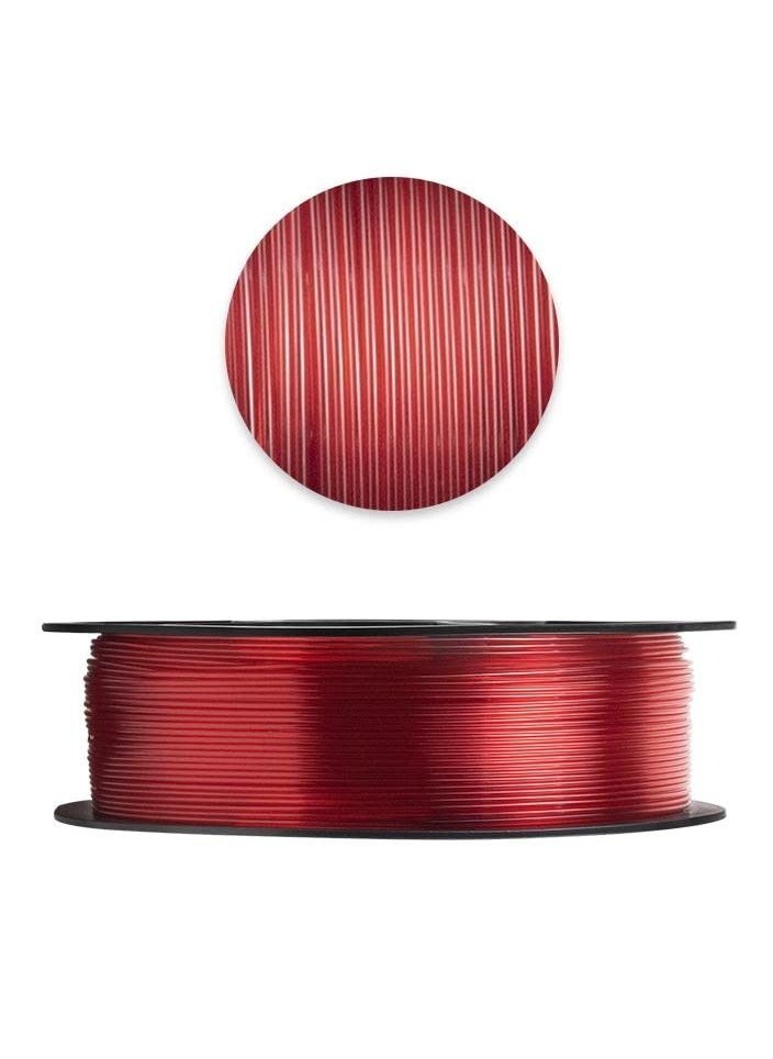 iSANMATE | PETG 3D Printer Filament 1.75 mm | Glow in The Dark | 1.75mm Dimensional Accuracy | 1 kg Spool | Transparent Red