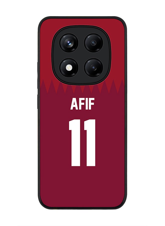 Stylizedd For Xiaomi Redmi Note 14 Pro 4G 4G Case,Slim fit Camera Protection, Shockproof Thin Phone cover  - Football - Qatar,  Afif - Image 1