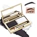 Boobeen Eyebrow Powder Kit 2color Waterproof Eyebrow Palette Makeup to Definer Filler Brows Eyebrow Color Powder Shape Natural Looking Brow with Mirror Brush - Image 2