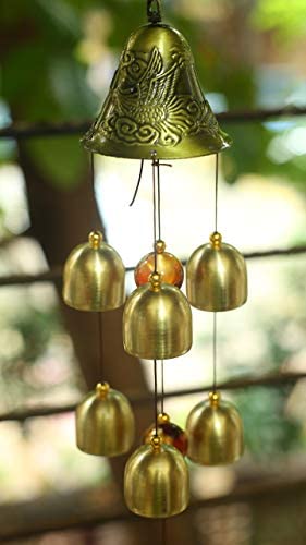 Paradigm Pictures Metal Dragon 6 Bell Windchime for Home Positivity Hangings Good Luck || Home Decor Decoration Items - Image 3