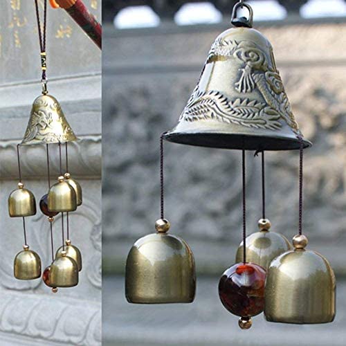 Paradigm Pictures Metal Dragon 6 Bell Windchime for Home Positivity Hangings Good Luck || Home Decor Decoration Items - Image 2