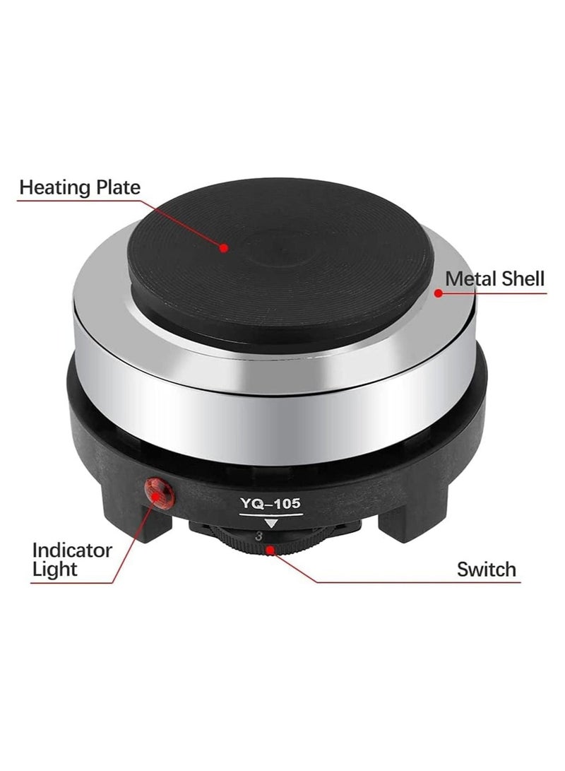 DubaiGallery Mini Electric Stove Hot Plate Cooking Plate Multifunction Coffee Tea Heater Mocha Milk Making Oven 500W EU US - Image 2