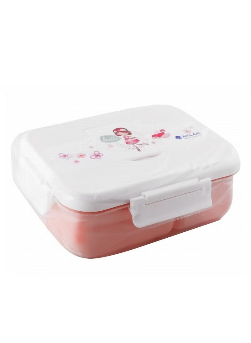 2-Compartment Lunch Box Multicolor