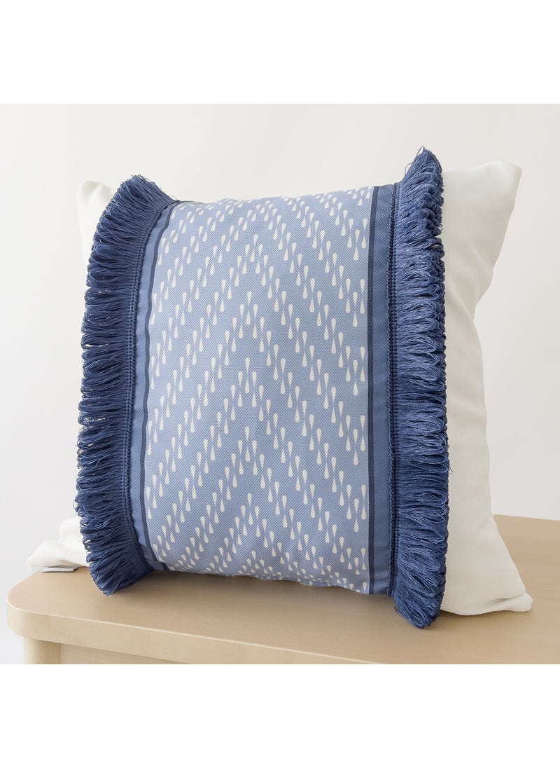 Ritmo Home Tasseled Scandinavian Ethnic Marine Throw Pillow Cover  - Image 2
