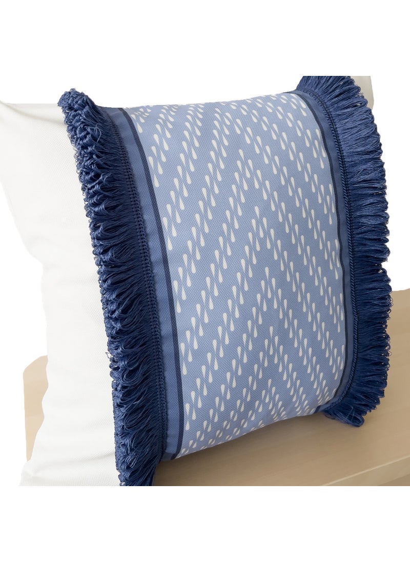 Ritmo Home Tasseled Scandinavian Ethnic Marine Throw Pillow Cover  - Image 3