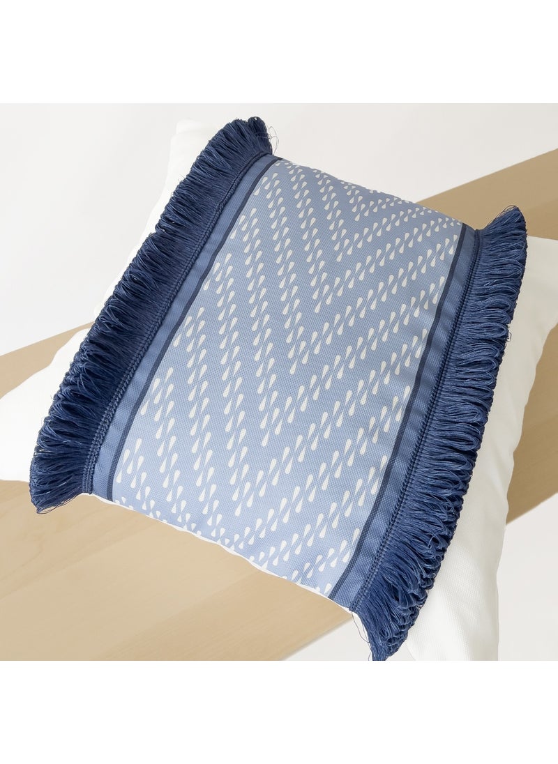 Ritmo Home Tasseled Scandinavian Ethnic Marine Throw Pillow Cover  - Image 4