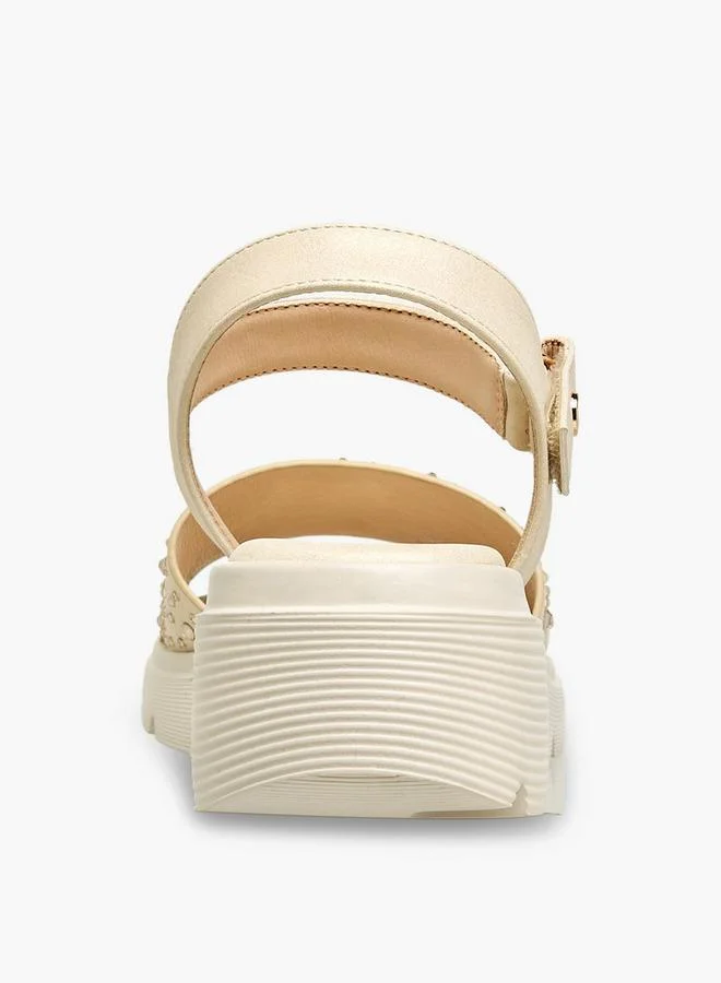 Le Confort GOLD Women Embellished Platform Sandals Ramadan Collection for Women | Best Price UAE