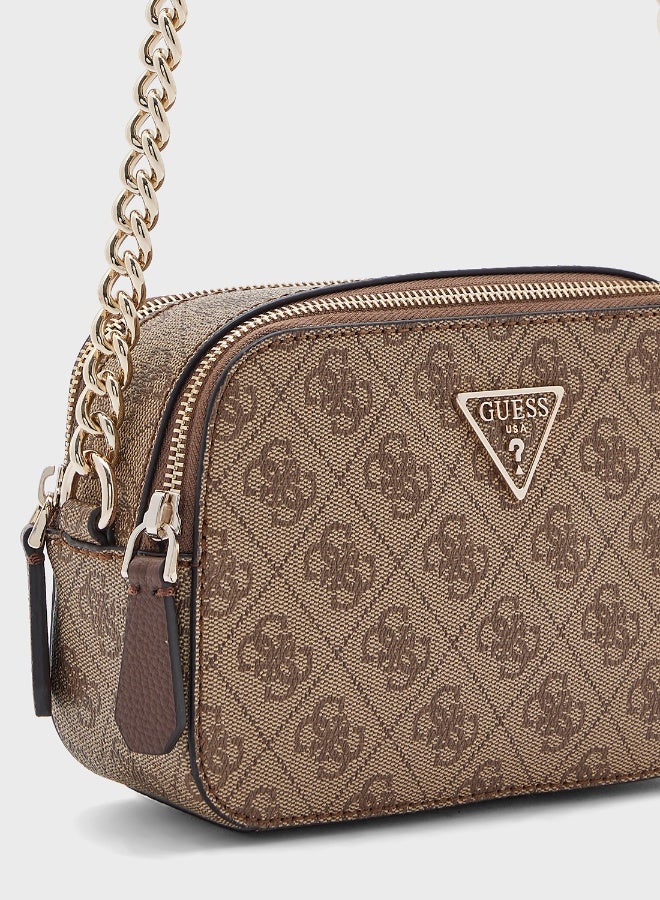 GUESS Elegant Lightweight PU Leather Crossbody Bag with Adjustable Chain Strap & Dust Bag  - Image 4