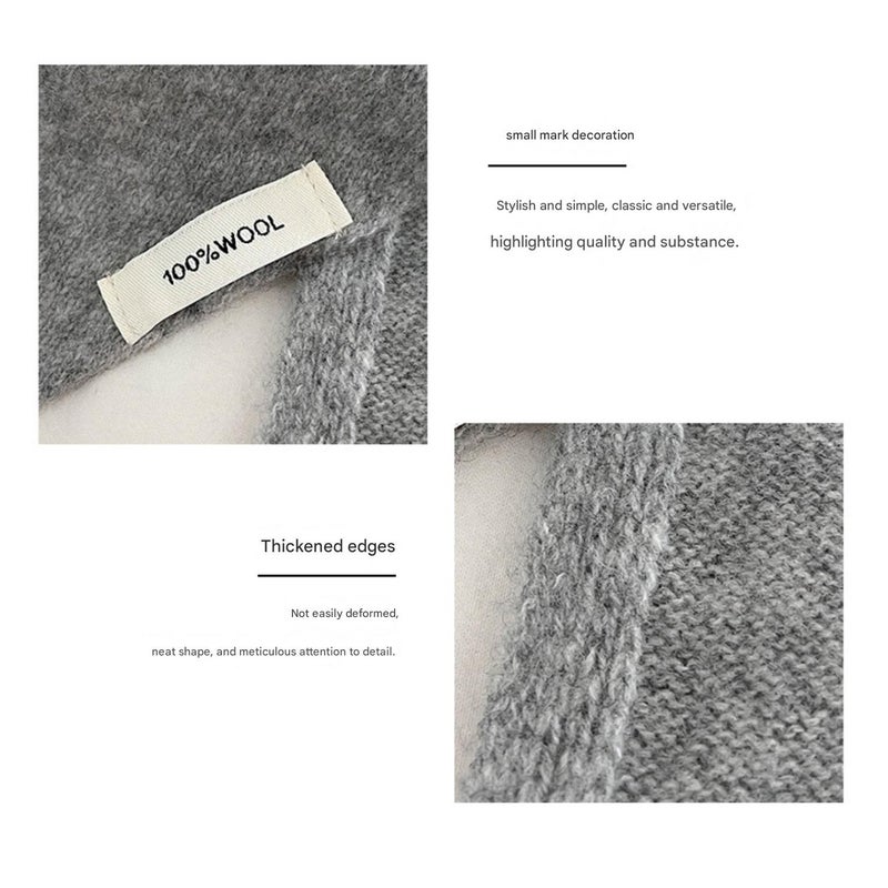 Knitted Triangle Scarf for Women Y2k Head Scarf Downtown Girl Aesthetic Accessories Streetwear Triangle Shawl/Light blue - Image 5