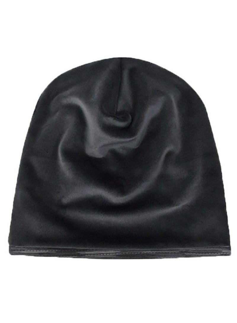 Loquat Infinity Scarf Headwear Cap Breathable Beanie Hat Thickened Plush Dark Grey  - Image 2