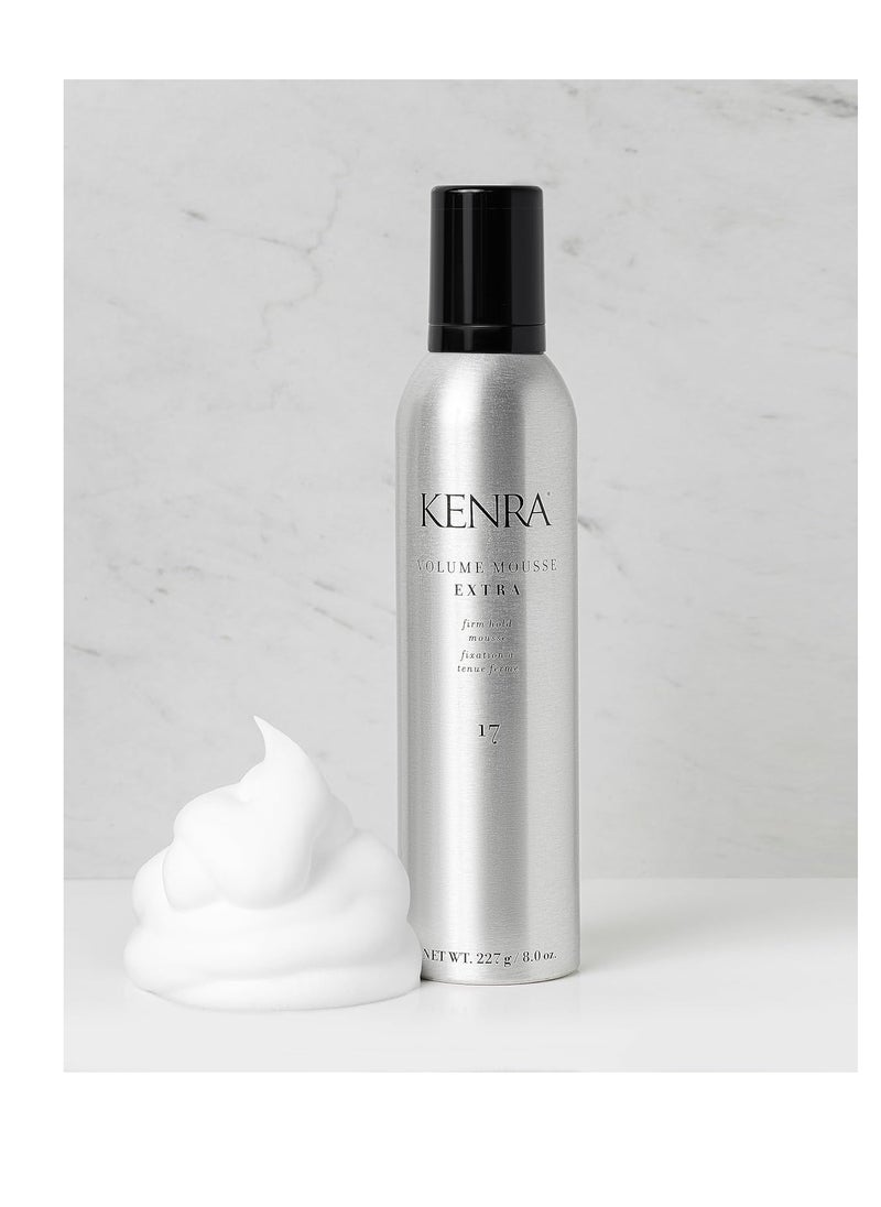 Kenra - Kenra Volume Mousse Extra 17 | Firm Hold Mousse | Alcohol Free | Non-drying, Non-flaking Lightweight Formula | Tames Frizz & Conditions |Thermal Protection up to 450F| All Hair Types - Image 1