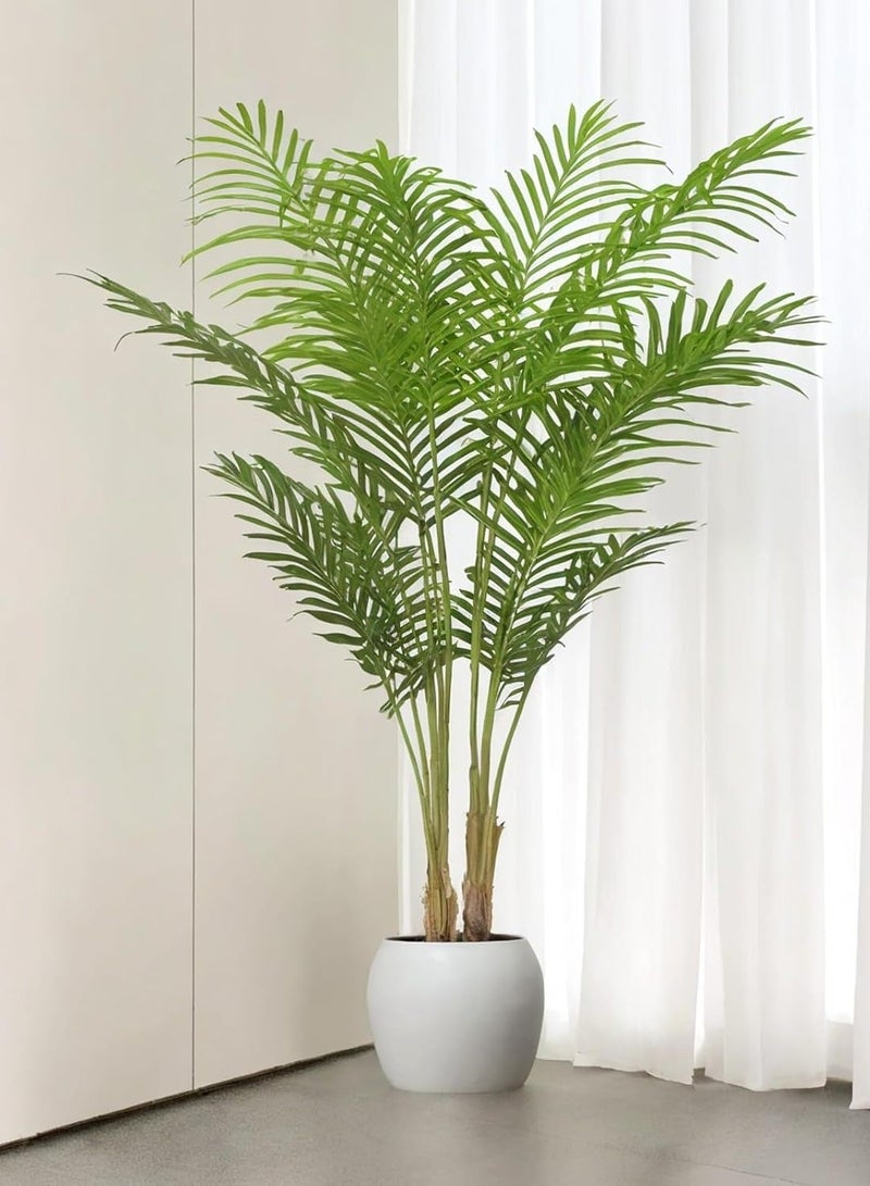 Artificial Palm Tree 4FT ，Large Faux Trees for Indoor,Fake Tropical Areca Floor Plant in Pot, for Modern Home Decor and Housewarming Gift - Image 1