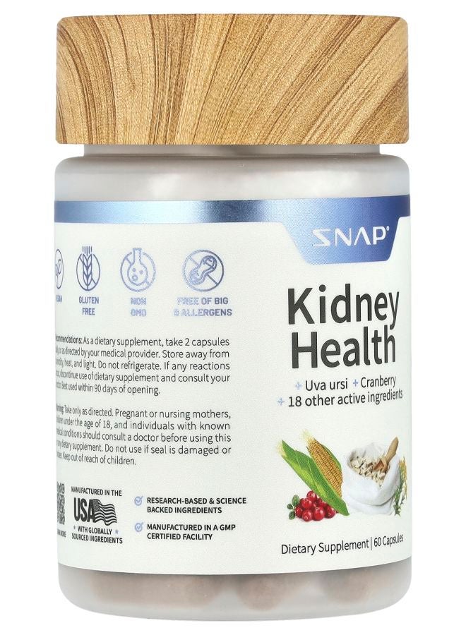 SNAP SUPPLEMENTS Kidney Health 60 Capsules - Image 2
