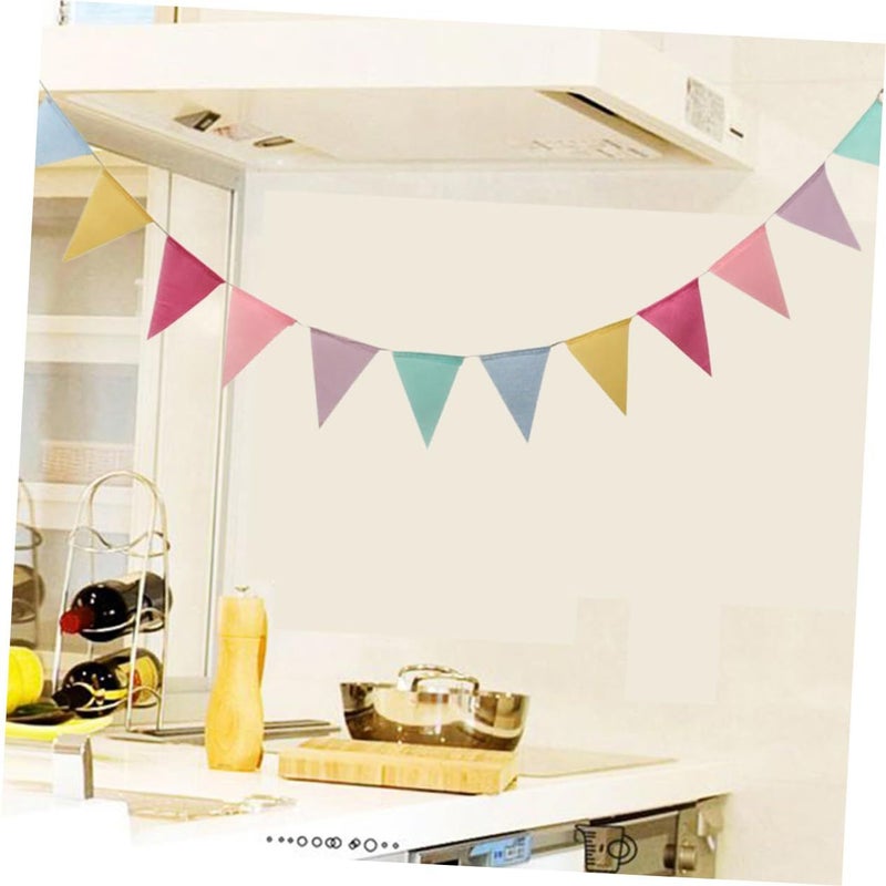 Burlap Triangle Bunting Banner 3 5M Decorative Pull Flags For Festival Wedding Party Indoor Outdoor Decor - Image 4