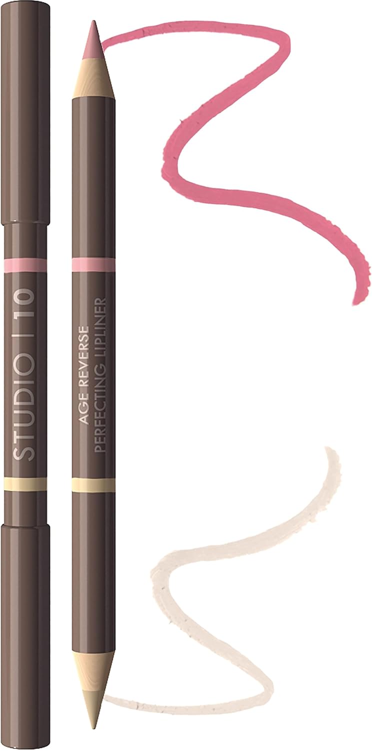 Studio10 Lip Liner Pencil Plumping Highlighting DualEnded Lip Pencil for Natural Shaped Fuller Lips Universal SkinTrue Colour and Hydrating Antioxidant Vitamins C E