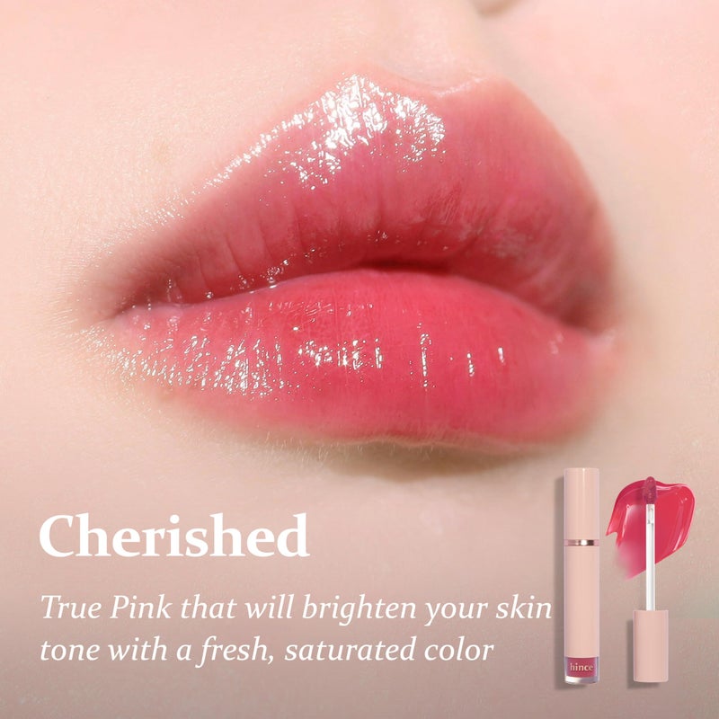 HINCE Mood Enhancer Water Liquid Glow - Non-Sticky & Waterproof Lip Stain for Women - Long Wearing Lip Gloss for Natural and Glass Glow - Moisturizing Liquid Makeup, 0.16 fl.oz. (CHERISHED) - Image 3