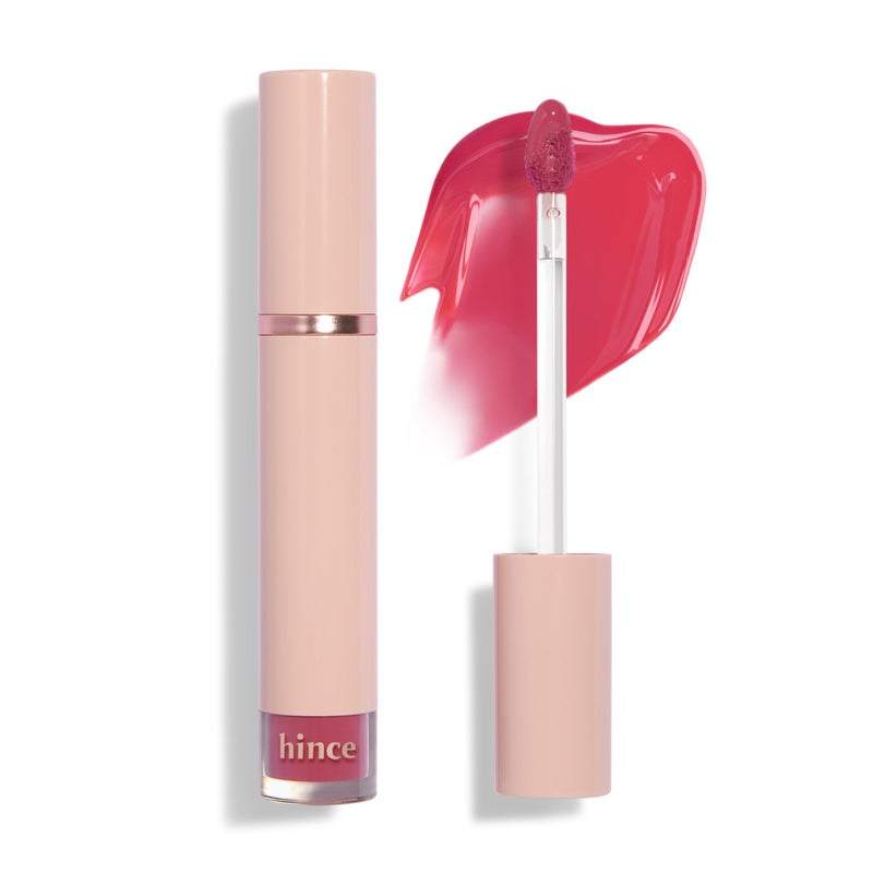 HINCE Mood Enhancer Water Liquid Glow - Non-Sticky & Waterproof Lip Stain for Women - Long Wearing Lip Gloss for Natural and Glass Glow - Moisturizing Liquid Makeup, 0.16 fl.oz. (CHERISHED) - Image 1