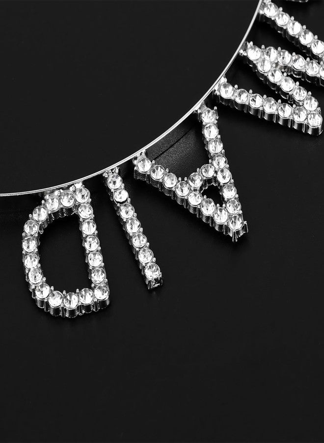 BAHABY Silver Hairband for Bridesmaid, Bridesmaid Headband with Rhinestone, Bridal Shower, Bachelorette Party, Wedding Decorations, One Fits All Material, Reusable - Image 5