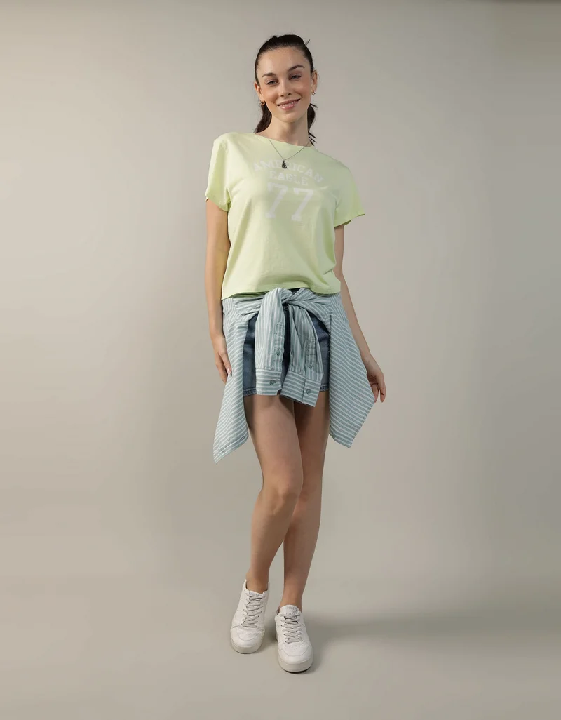 American Eagle Printed Short Sleeve T-Shirt
