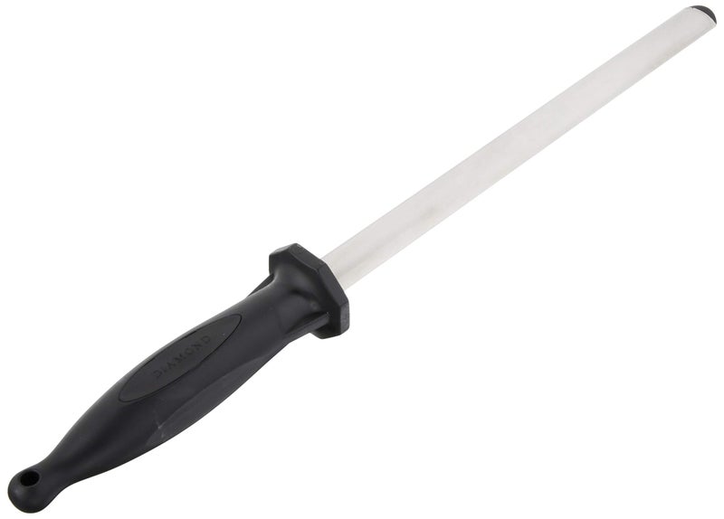 Mercer Culinary-M15910 Diamond Honing Steel, 10 Inch,Black - Image 1