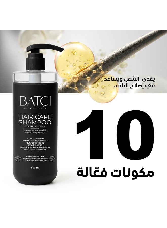 باتشي  شامبو برو فيتامين B5 المغذي بعمق عضوي خالي من الأملاح والكبريتات 500مل - Image 3