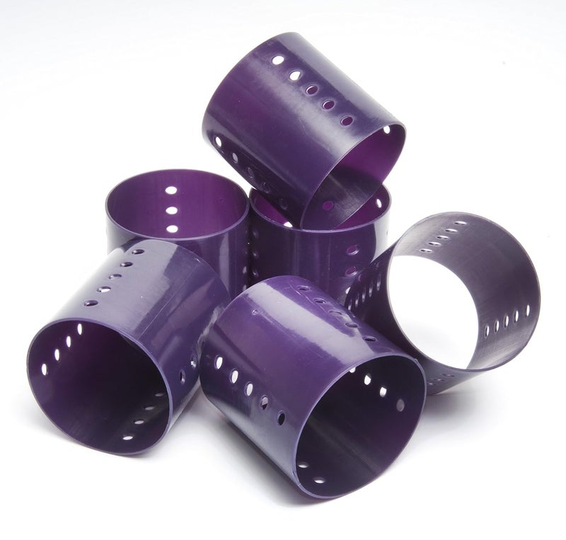 Diane 3-Inch Magnetic Hair Rollers, Secure Hold for Big Curls and Volume, Ideal for Styling with Pins, Picks, or Clips, Easy to Clean and Maintain, Purple, 6 Count - Image 3