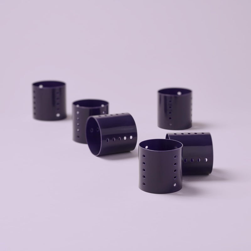 Diane 3-Inch Magnetic Hair Rollers, Secure Hold for Big Curls and Volume, Ideal for Styling with Pins, Picks, or Clips, Easy to Clean and Maintain, Purple, 6 Count - Image 2
