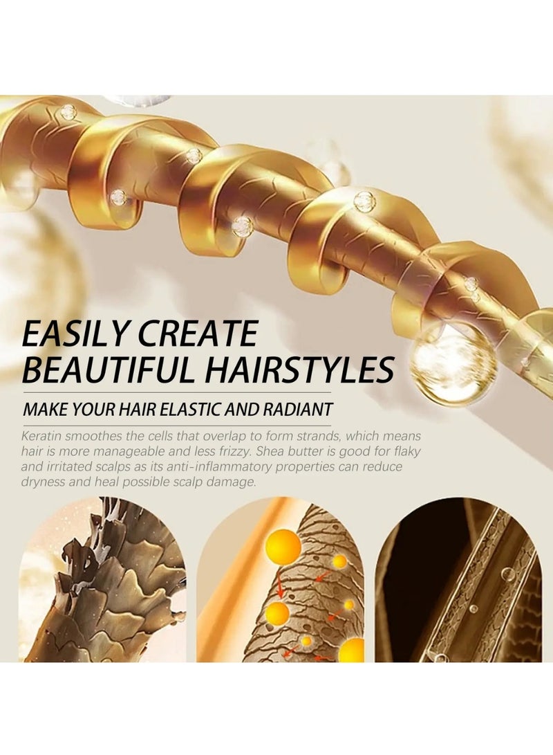 EELHOE 100g Rosemary Mint Strengthening Hair Masque Nourishing Soft Hair Tonic Recover Elasticity and Soft Hair Longer Silky Smooth Shiny Healthier Hair Strengthens Nourishes Hair Encourages Hair Growth Oil Mask - Image 3