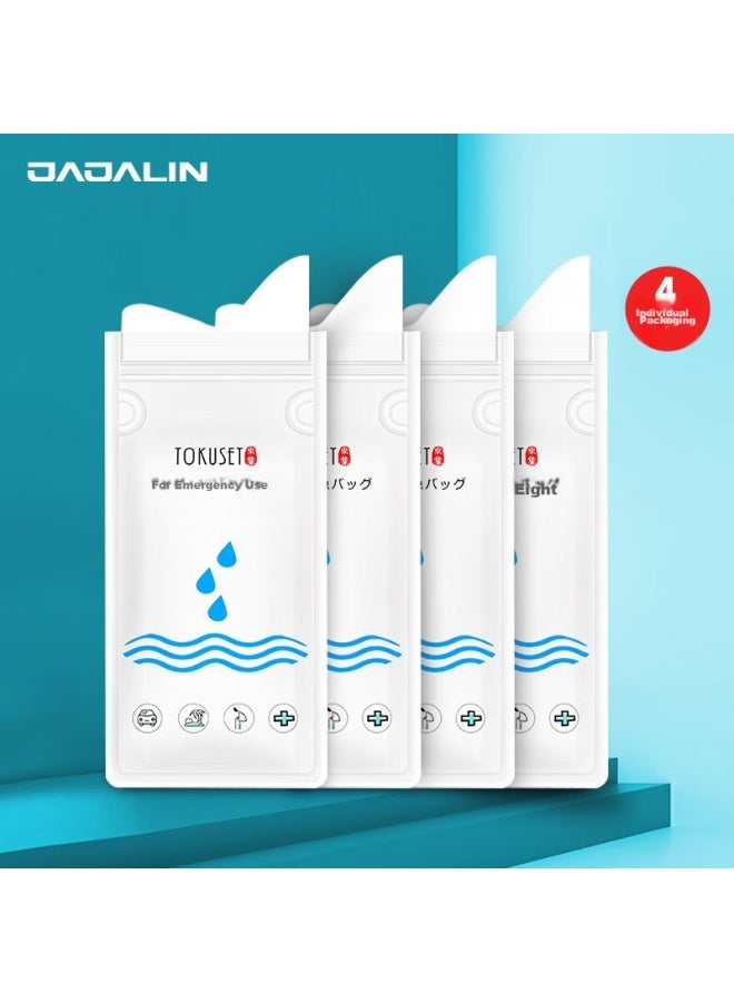 JAJALIN Jajalin Disposable Urine Bags, Portable Mini Toilet For Car Emergency, Convenient And Easy To Use, Unisex, Vomiting Bags, Pack Of 4 - Image 5