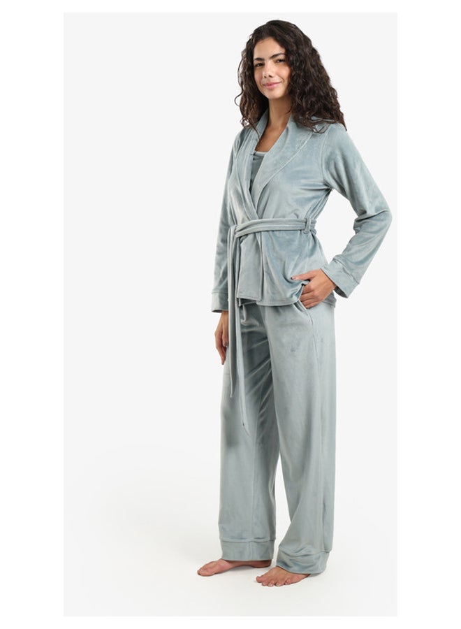 Carina Soft Velvet Pyjama Set - Image 3