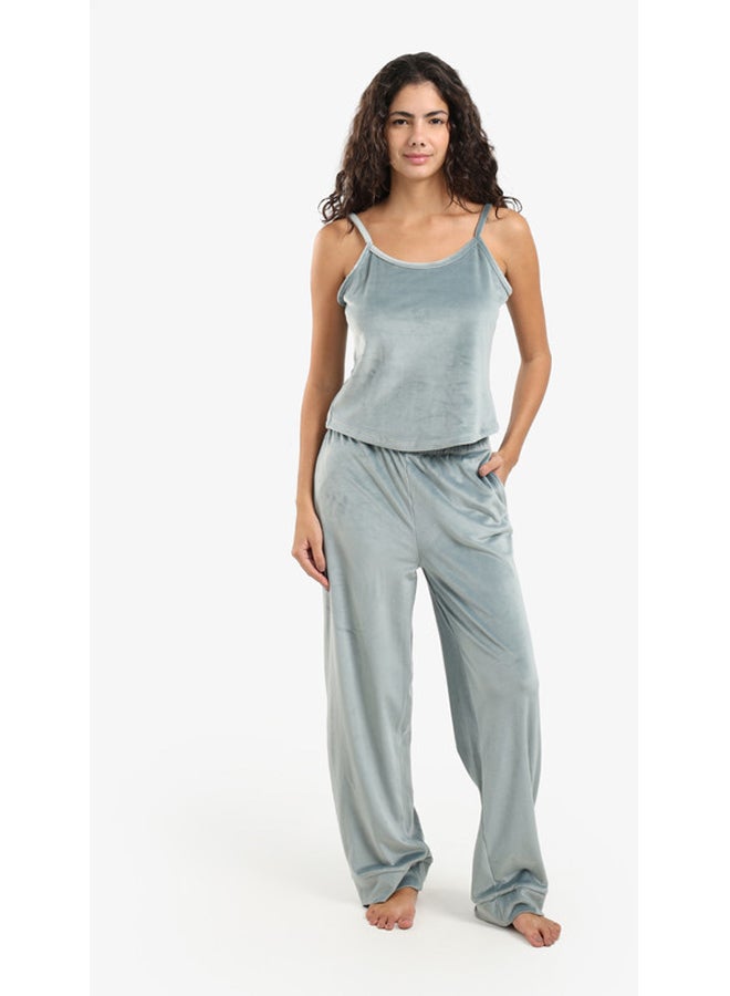 Carina Soft Velvet Pyjama Set - Image 1