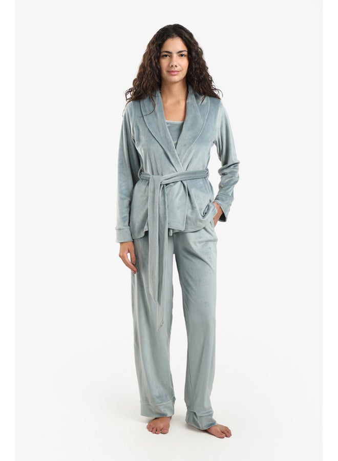 Carina Soft Velvet Pyjama Set - Image 2