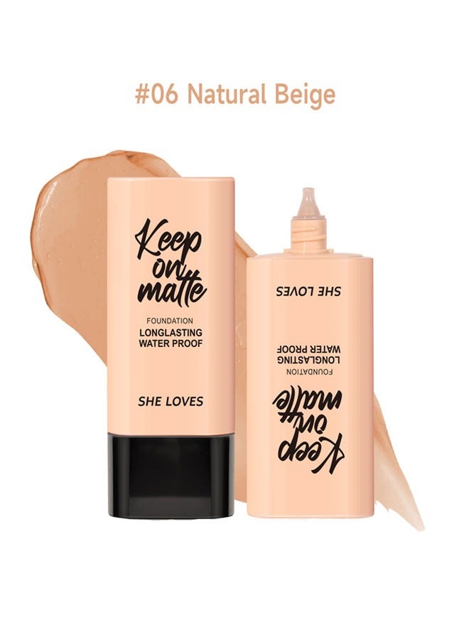 شيلافز كريم أساس طويل الأمد مقاوم للماء مع لون بيج طبيعي ، خفيف الوزن ومريحة لخلق مظهر طبيعي لا تشوبه شائبة . - Image 1