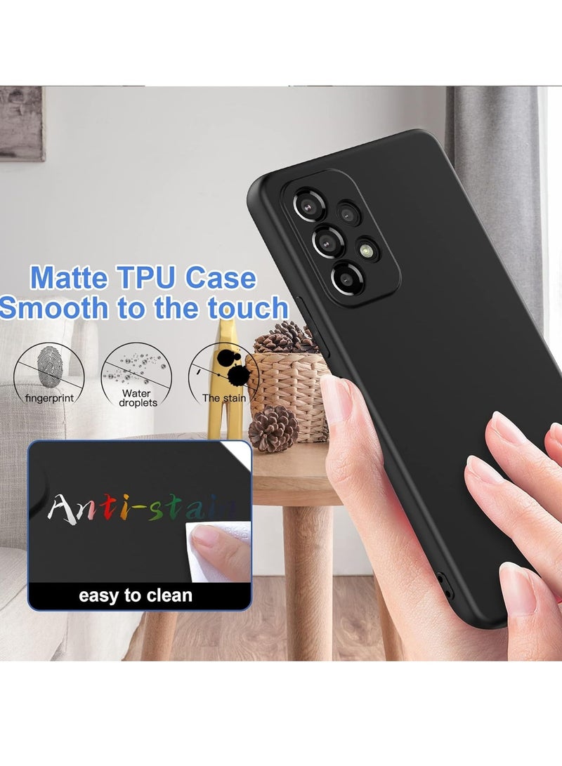 ELTRAZONE Liquid Silicone Gel Rubber Case for Galaxy A53 5G - Black, Soft Microfiber Lining, Slim Hard Shell, Shockproof Protective Cover - Image 4