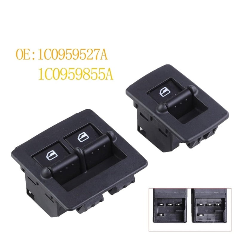 Electric Window Control Switch Glass Lifter Button Set Compatible with VW 1998 2010 2 5L - Image 3