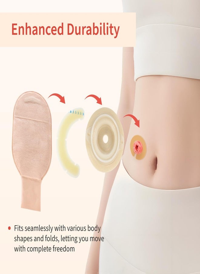Deraymi 30pcs Ostomy Barrier Strips, Elastic Hydrocolloid Skin Barrier Strips, Skin Adhesive Ostomy Barrier Tape, Waterproof Leak-Free for Stoma Urostomy Bag, Barrier Strips for Ostomy Bag - Image 3
