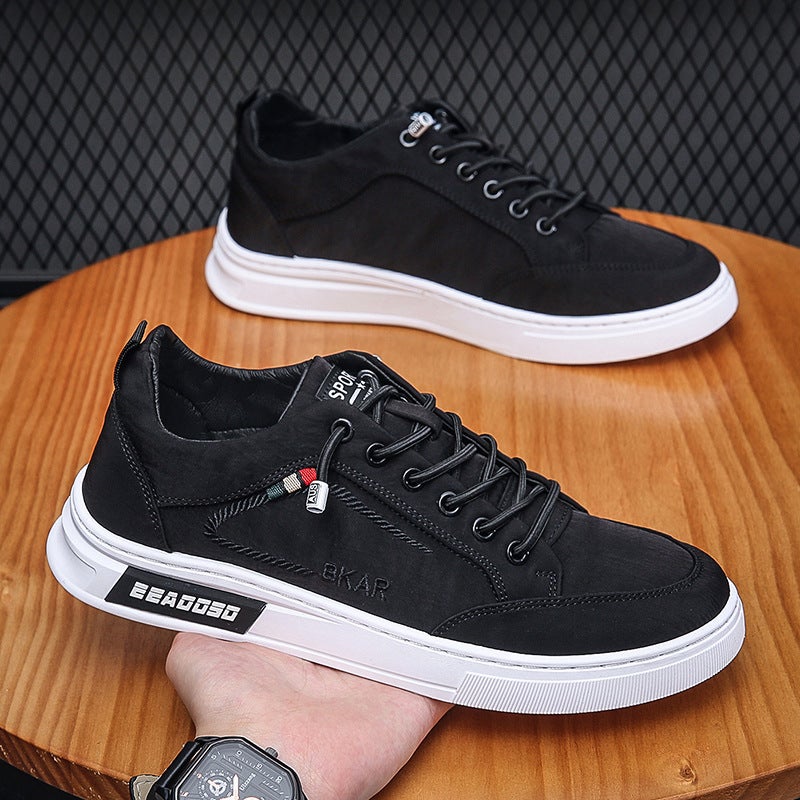 2022 New Mens Beijing Cloth Shoes Breathable Casual Slip-On Canvas Sneakers Black T31