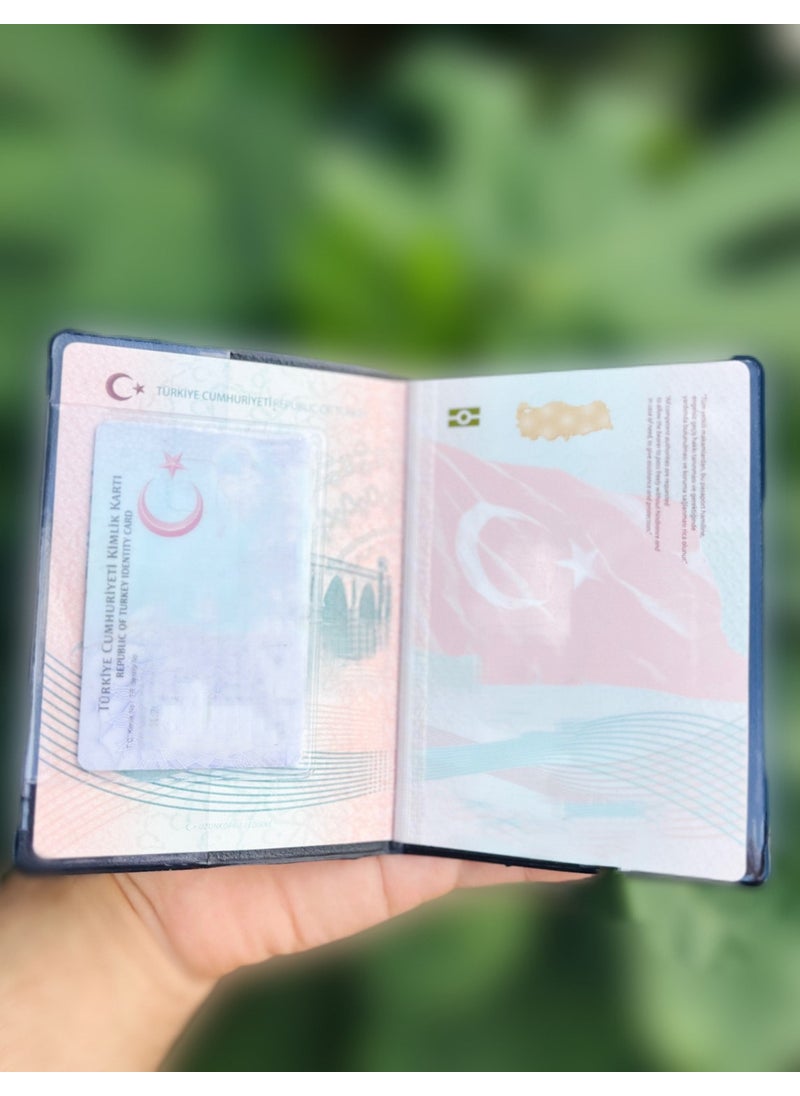 Gempo 3 Pieces Waterproof Passport Cover Vinlex Leather Passport Case Passport Holder Universal with Extra Pocket  - Image 3