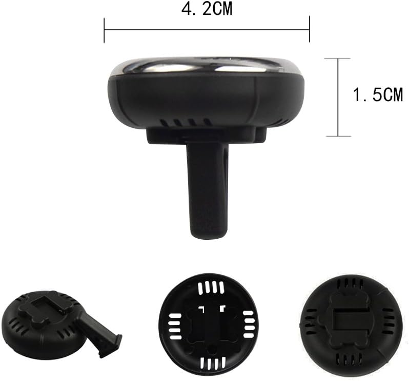 idain Car Dashboard Thermometer - Mini Vehicle Thermometer Decoration Air Vent Cilp - Image 2