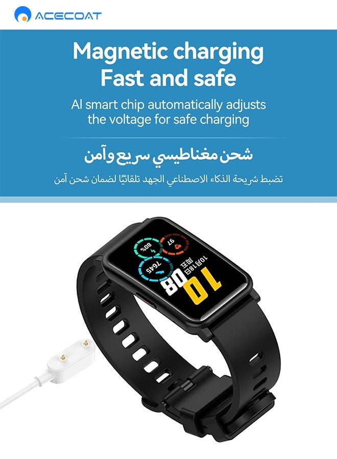 ACECOAT Charger Compatible For Huawei Watch Fit 3/Huawei Watch Fit 2/Huawei Band 9/Huawei Band 8/Huawei Band 7/Huawei Band 6/Huawei Band 6 Pro/Honor Band 9/Honor Band 8/Honor Band 7/Honor Band 6/Honor Band 6 Pro,- Smart Watch Replacement Usb Charger Charging Cable 100cm - Image 4