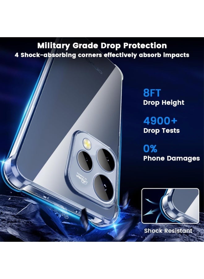 Case for OPPO Reno 15, Slim Crystal Clear Anti-Scratch Bumper Cover Flexible Soft TPU Anti-Fall Reinforced Corner Shockproof Transparent Case for Reno 15 - Image 5