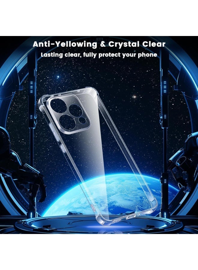 Case for OPPO Reno 15, Slim Crystal Clear Anti-Scratch Bumper Cover Flexible Soft TPU Anti-Fall Reinforced Corner Shockproof Transparent Case for Reno 15 - Image 2