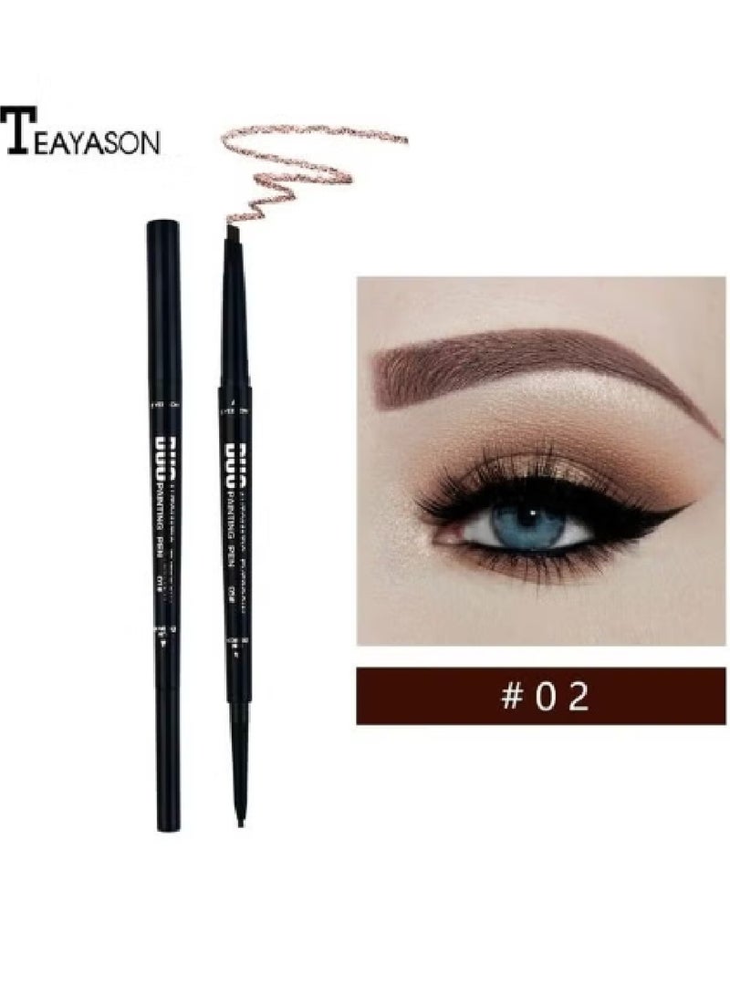 TEAYASON Waterproof Eyebrow Pencil Brown - Image 2