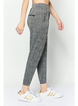 KANGOL Women Regular Fit Straight Leg Brand Logo Jogger Pants, Grey  - Image 3