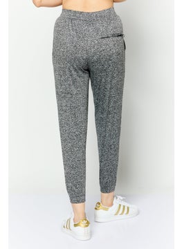 KANGOL Women Regular Fit Straight Leg Brand Logo Jogger Pants, Grey  - Image 2